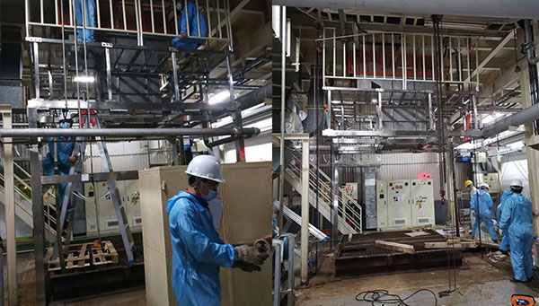 豐田涂裝車間刮渣機安裝