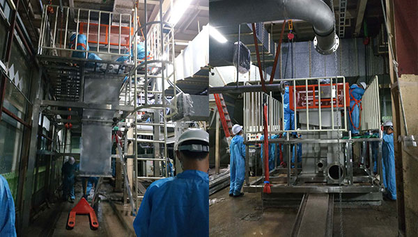 豐田涂裝車間刮渣機安裝