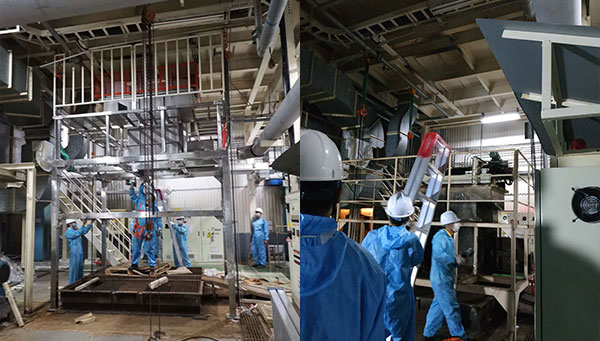 豐田涂裝車間刮渣機安裝