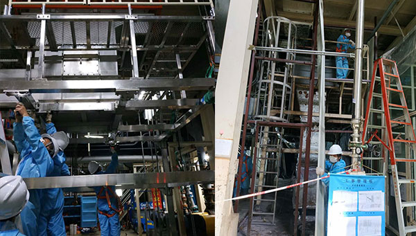 豐田涂裝車間刮渣機安裝