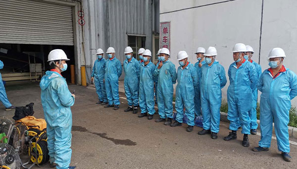 豐田涂裝車間刮渣機安裝