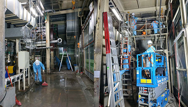 豐田涂裝車間刮渣機安裝