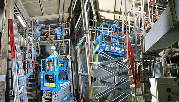 豐田涂裝車間刮渣機安裝